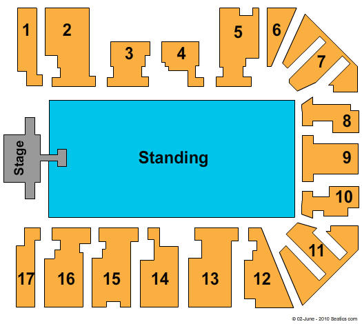 bp pulse LIVE Status Quo Seating Chart